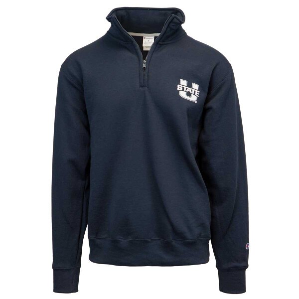 Quarter-zip sweatshirt, U-State Navy